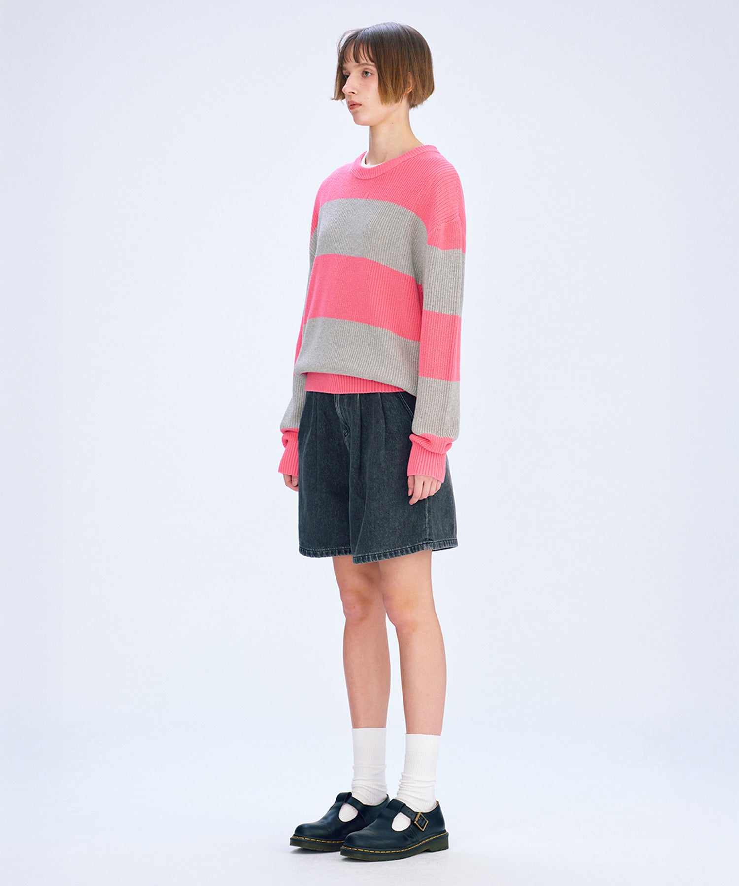 Marithe & Francois Girbaud - Loose Fit Bold Knit (Pink) product image 3 | TRAB K-Fashion Australia