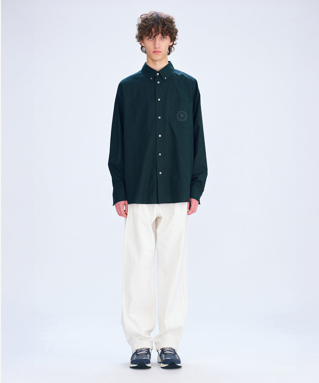Marithe & Francois Girbaud - Overfit Emblem Shirt (Charcoal) product image 2 | TRAB K-Fashion Australia