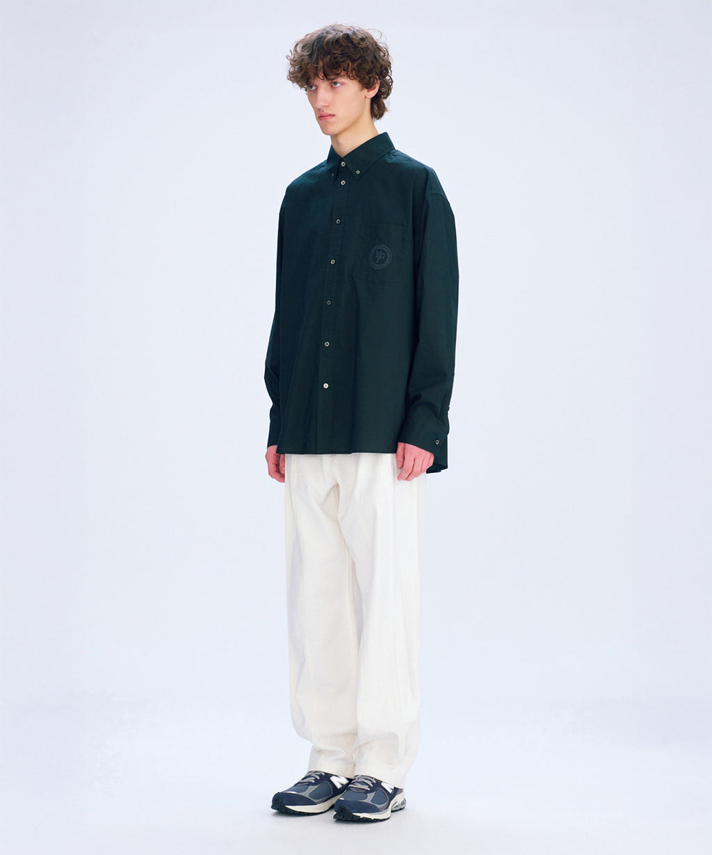 Marithe & Francois Girbaud - Overfit Emblem Shirt (Charcoal) product image 3 | TRAB K-Fashion Australia