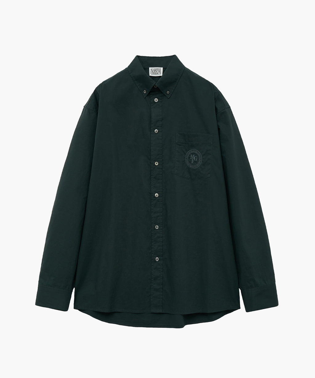 Marithe & Francois Girbaud - Overfit Emblem Shirt (Charcoal) product image 5 | TRAB K-Fashion Australia