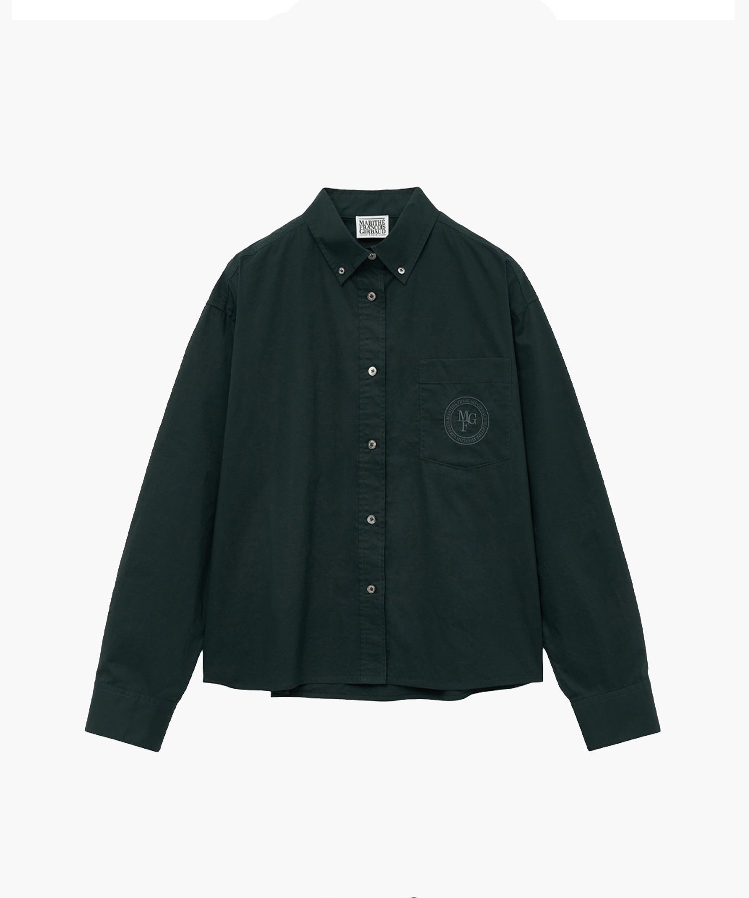 Marithe & Francois Girbaud - Overfit Emblem Crop Shirt (Charcoal) product image 5 | TRAB K-Fashion Australia