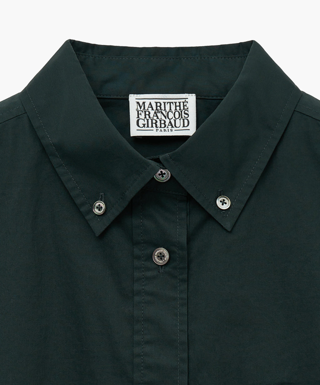 Marithe & Francois Girbaud - Overfit Emblem Crop Shirt (Charcoal) product image 7 | TRAB K-Fashion Australia