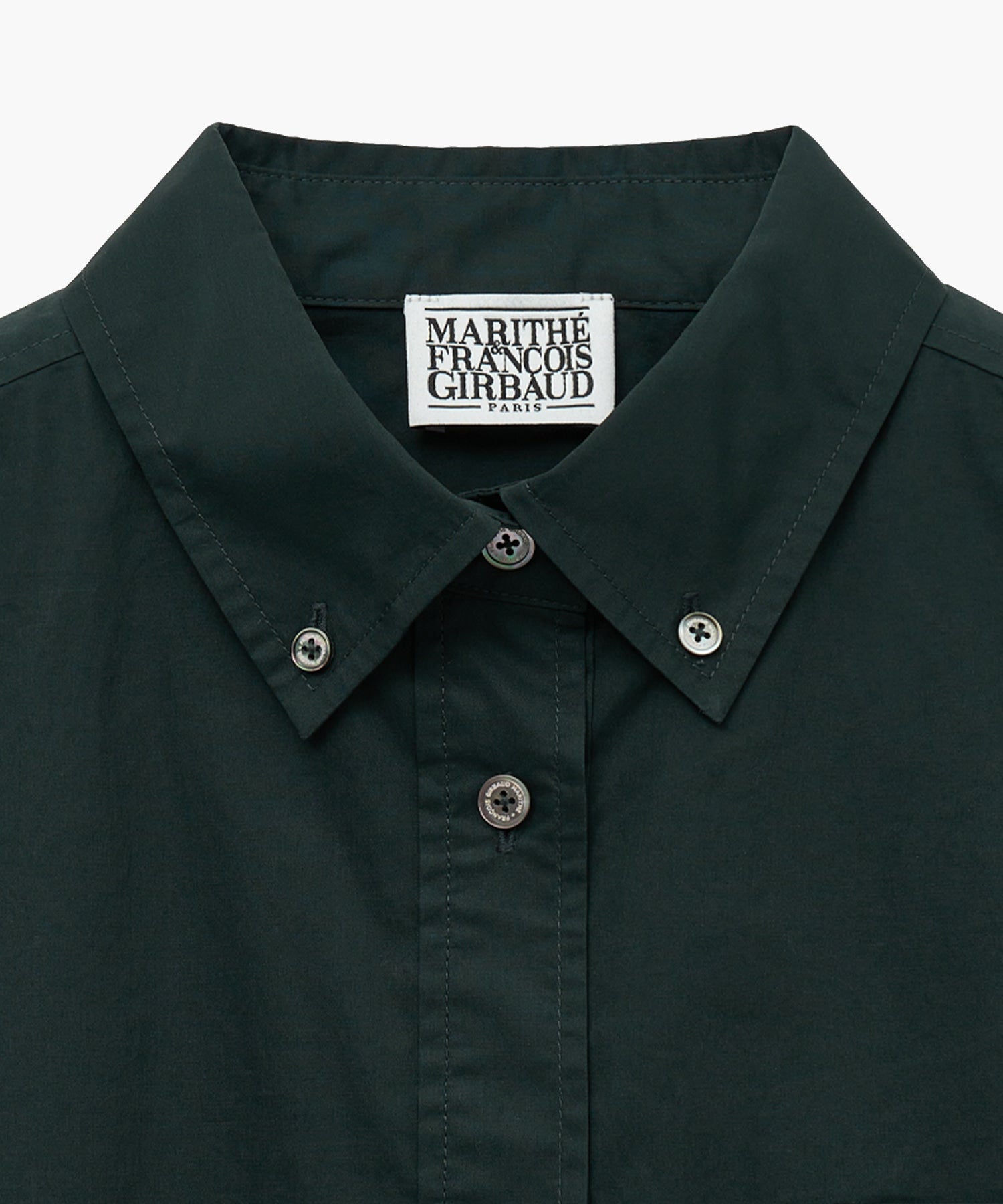 Marithe & Francois Girbaud - Overfit Emblem Crop Shirt (Charcoal) product image 7 | TRAB K-Fashion Australia
