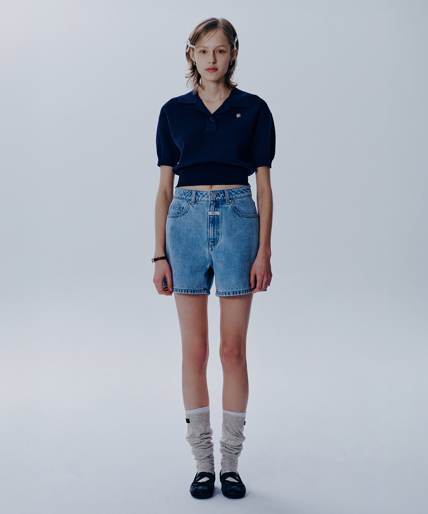 Marithe & Francois Girbaud - Sheer Leg Warmer (Gray) product image 4 | TRAB K-Fashion Australia