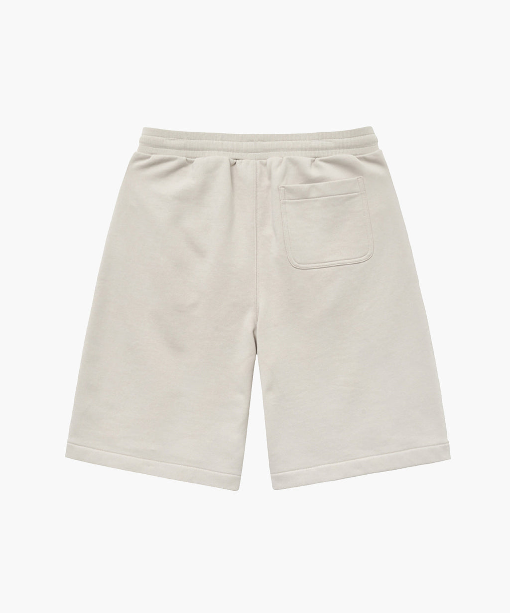 Marithe & Francois Girbaud - Leather Patch Sweat Half Pants (Beige) product image 2 | TRAB K-Fashion Australia