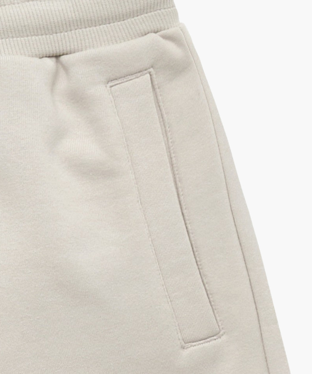 Marithe & Francois Girbaud - Leather Patch Sweat Half Pants (Beige) product image 5 | TRAB K-Fashion Australia