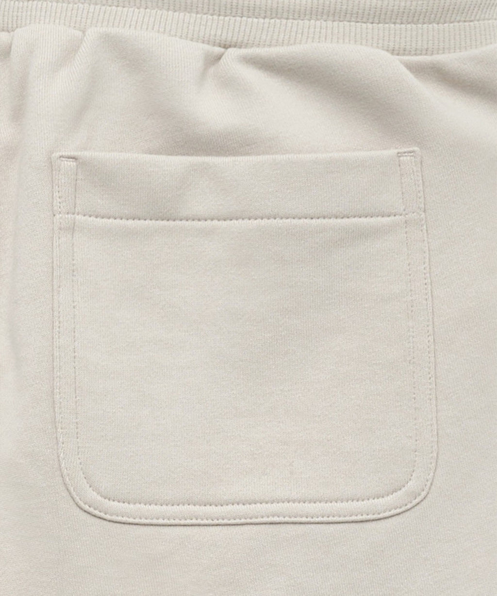Marithe & Francois Girbaud - Leather Patch Sweat Half Pants (Beige) product image 6 | TRAB K-Fashion Australia