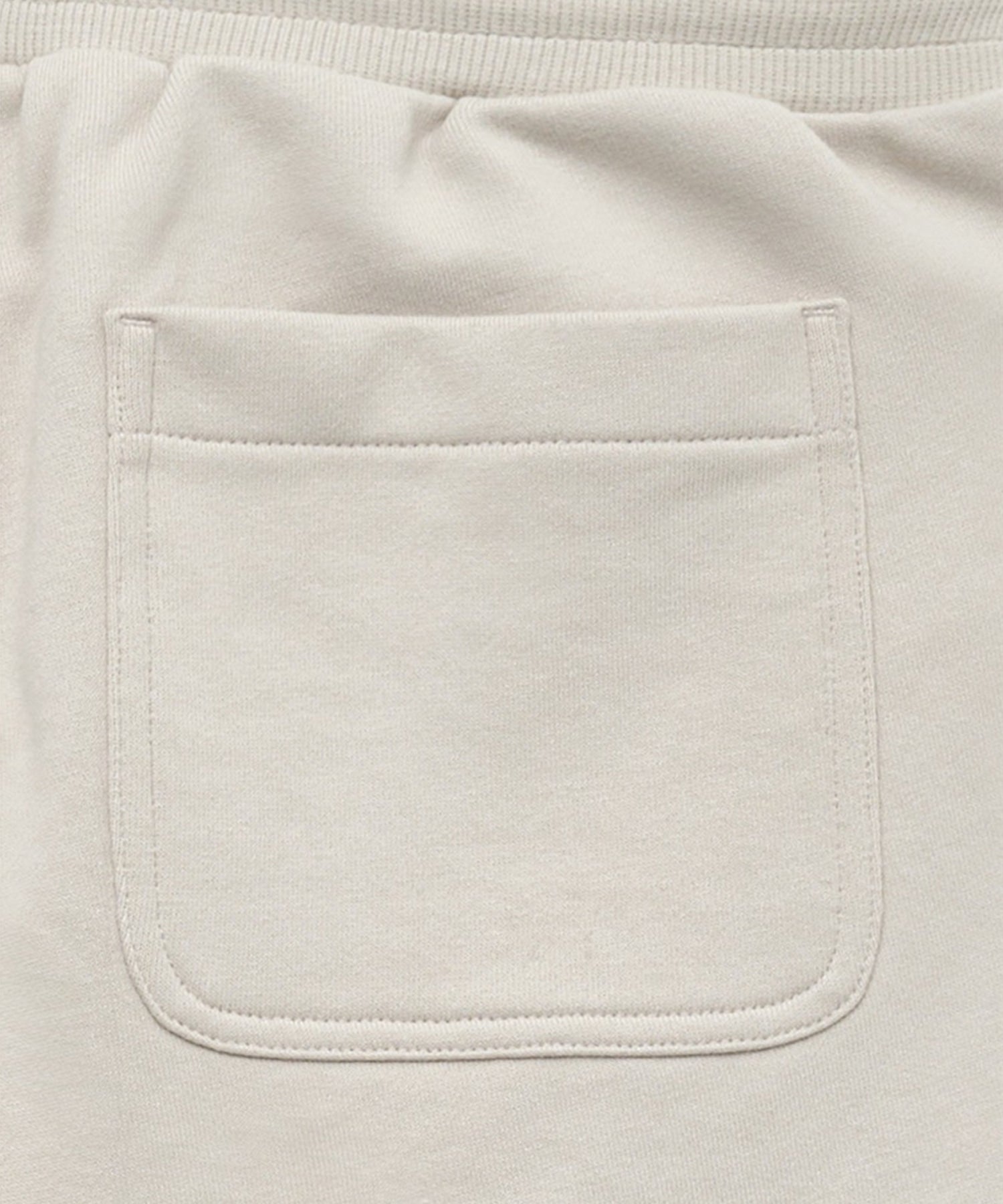 Marithe & Francois Girbaud - Leather Patch Sweat Half Pants (Beige) product image 6 | TRAB K-Fashion Australia