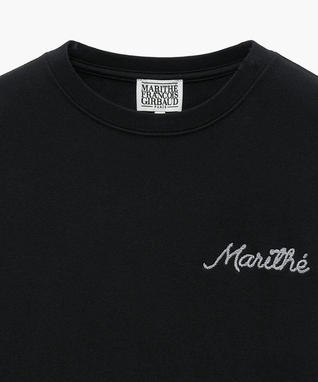 Marithe & Francois Girbaud - Rope Logo Sweatshirt (Black) product image 7 | TRAB K-Fashion Australia