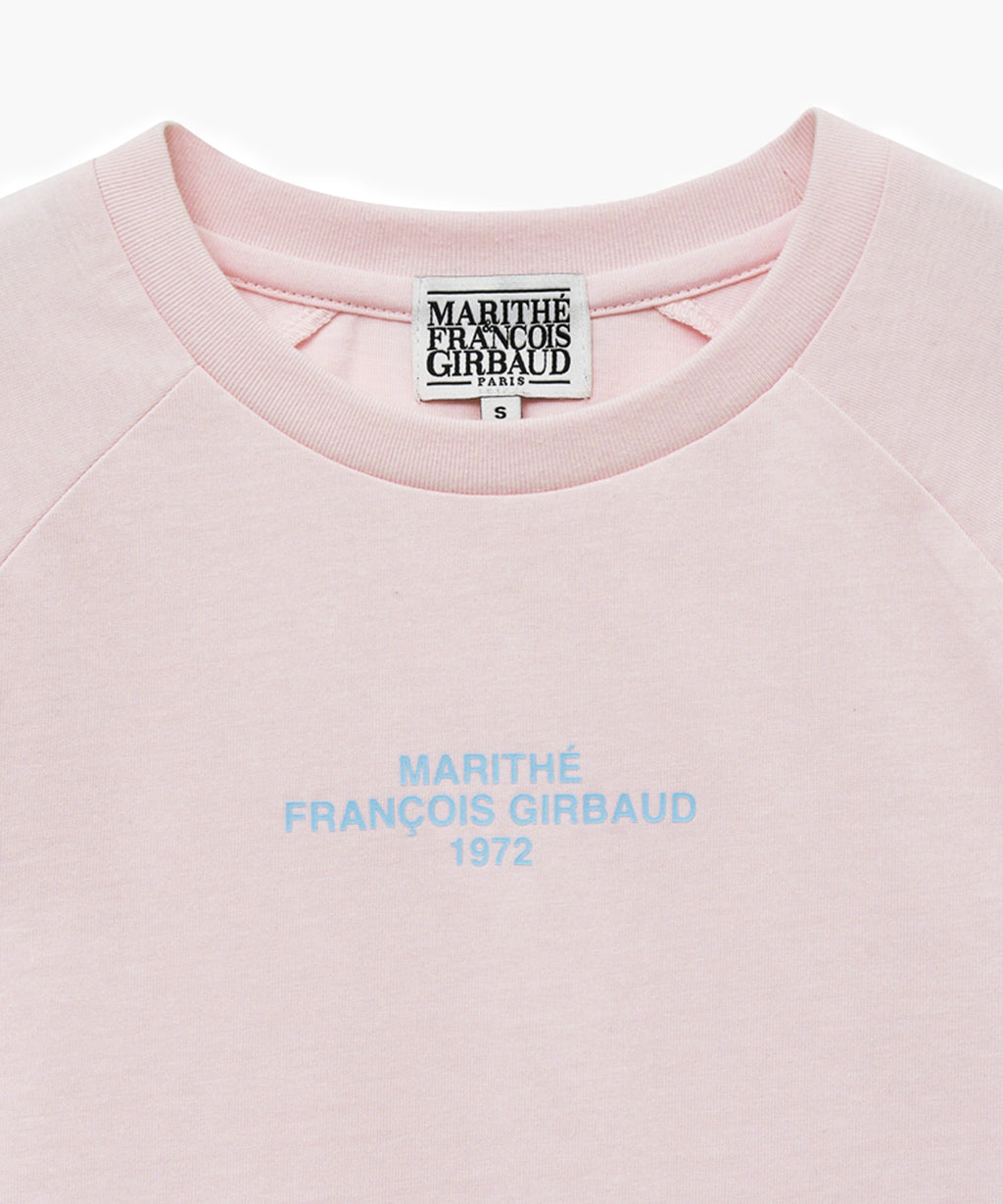 Marithe & Francois Girbaud - Lettering Logo Crop Tee (Light Pink) product image 6 | TRAB K-Fashion Australia