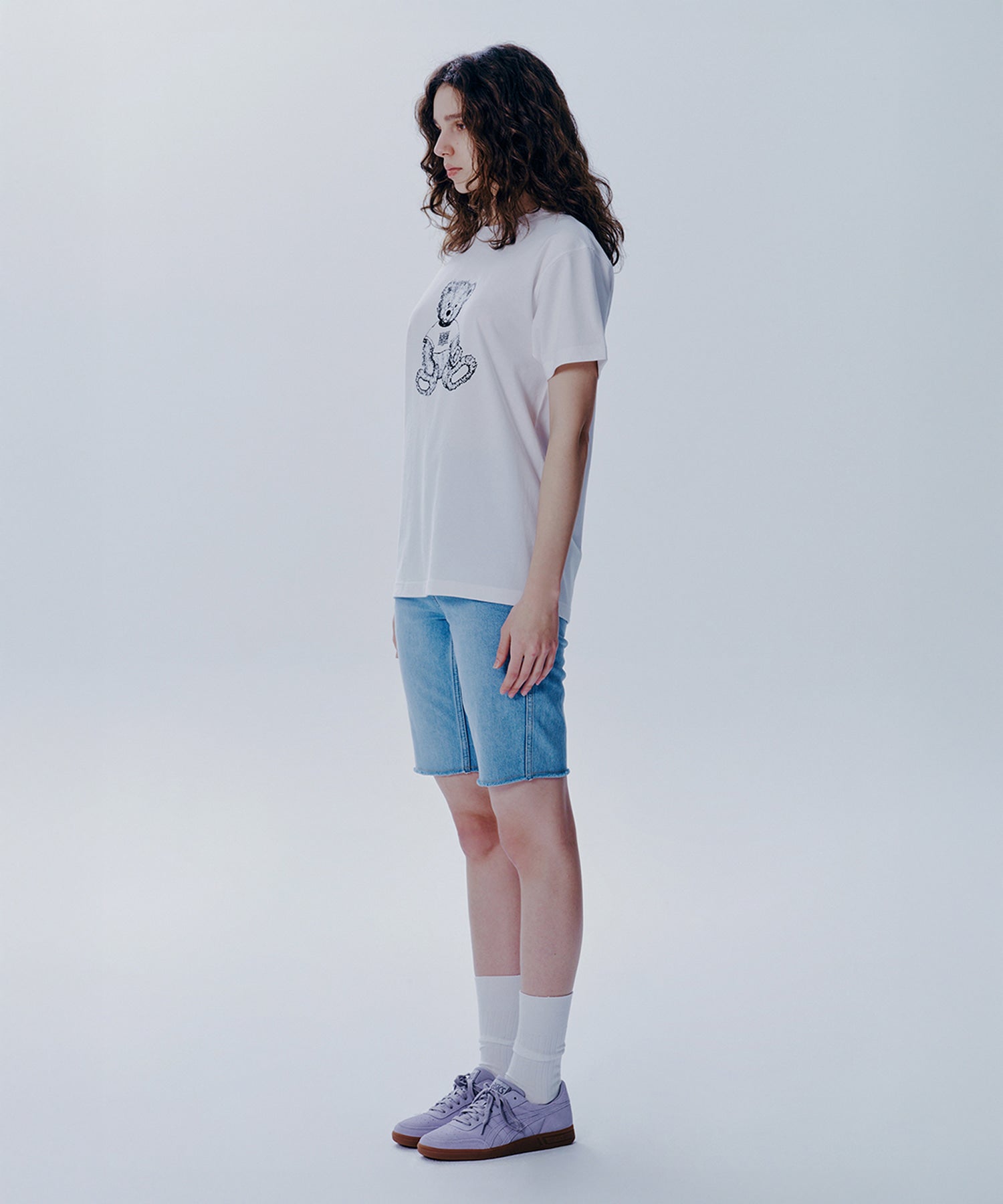 Marithe & Francois Girbaud - Doodle Bear Tee (White/Black) product image 2 | TRAB K-Fashion Australia