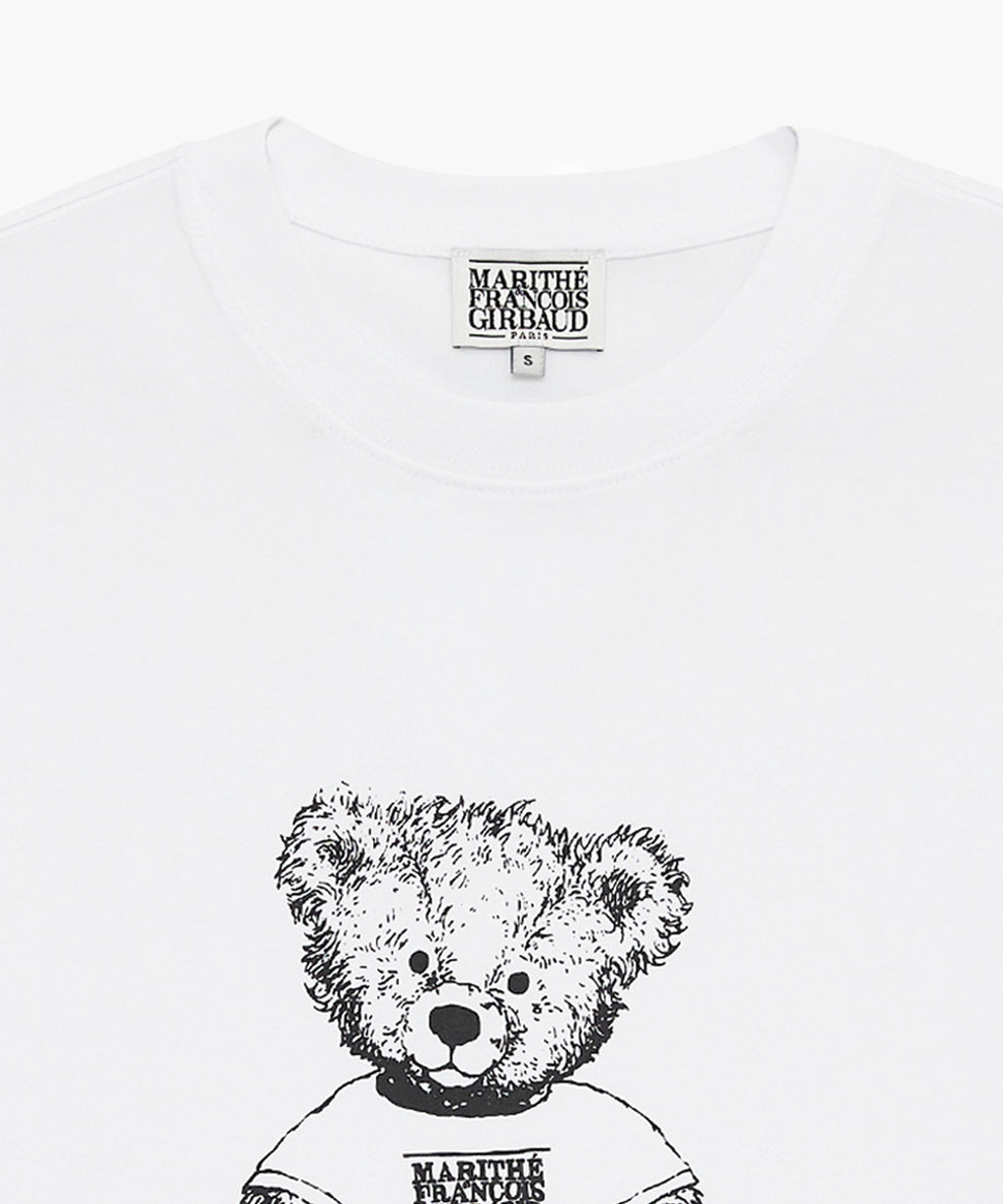 Marithe & Francois Girbaud - Doodle Bear Tee (White/Black) product image 6 | TRAB K-Fashion Australia
