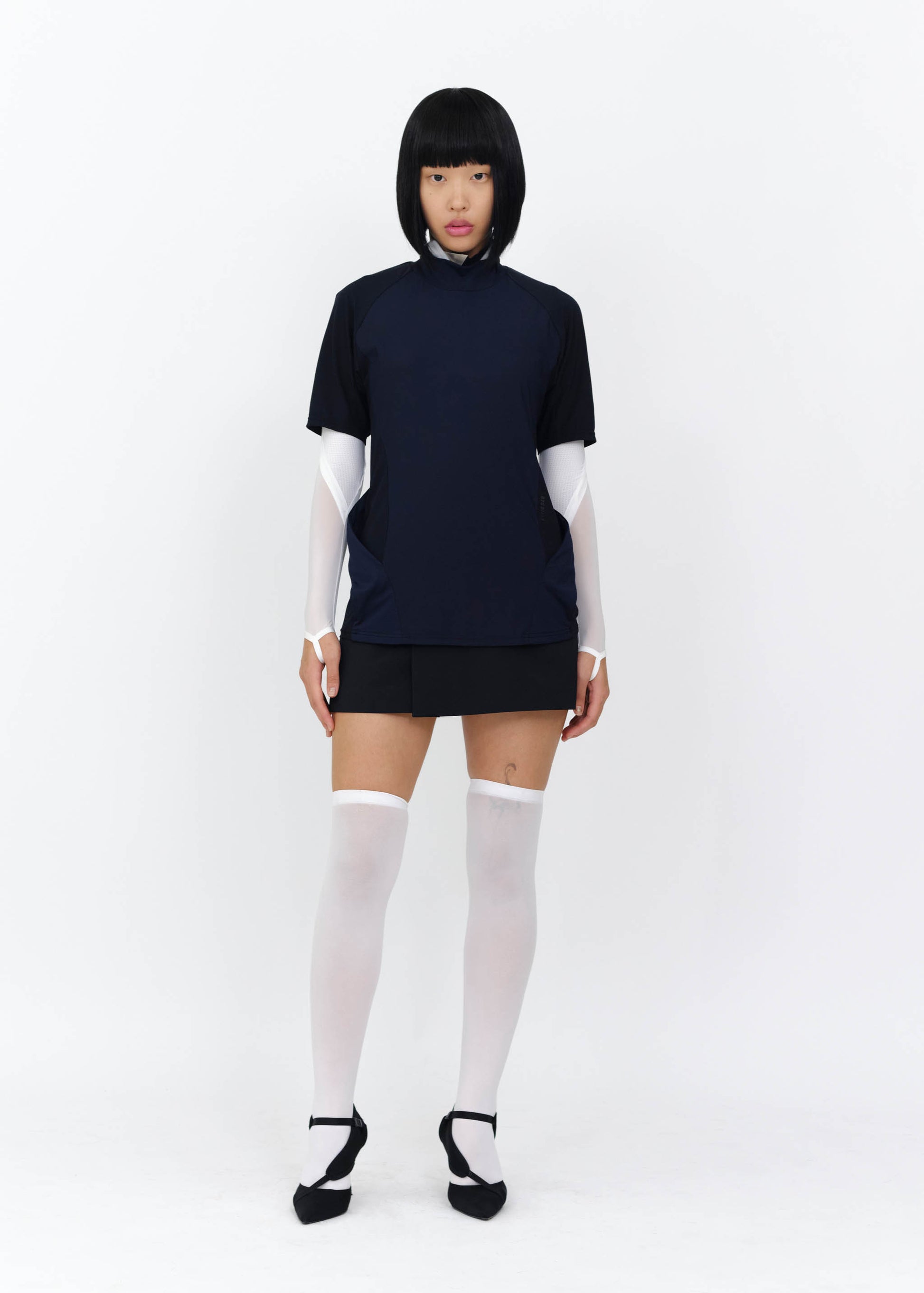Hyein Seo - Pocket T-Shirt (Navy) product image 6 | TRAB K-Fashion Australia