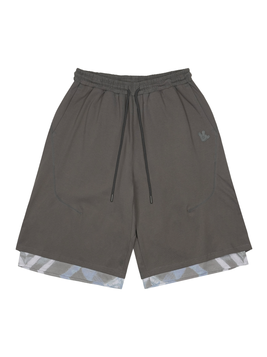 San San Gear - San San X Yuminha Sweatshorts (Charcoal) product image 1 | TRAB K-Fashion Australia