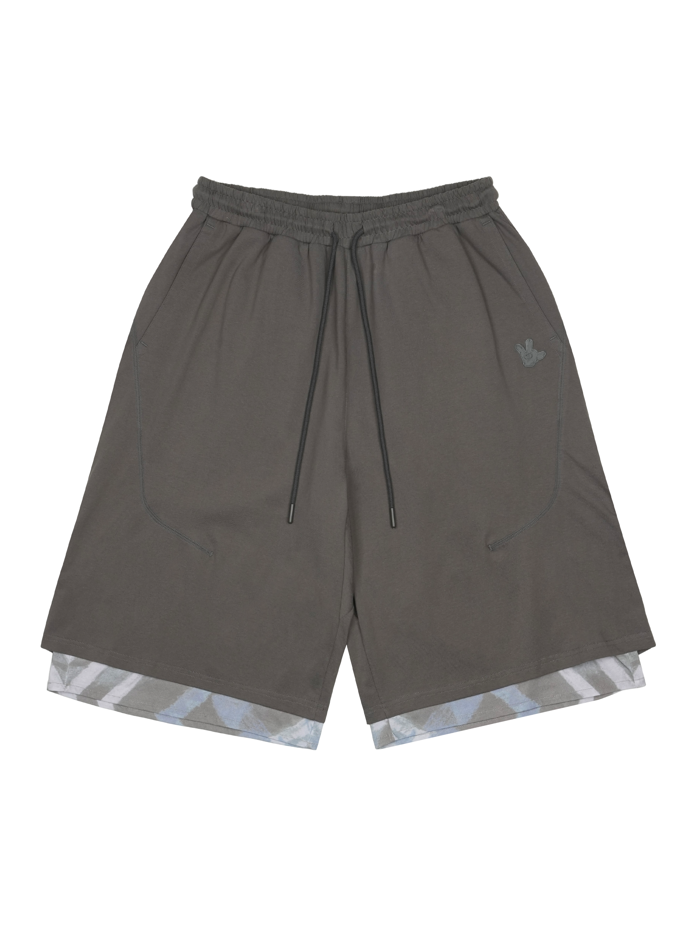 San San Gear - San San X Yuminha Sweatshorts (Charcoal) product image 1 | TRAB K-Fashion Australia