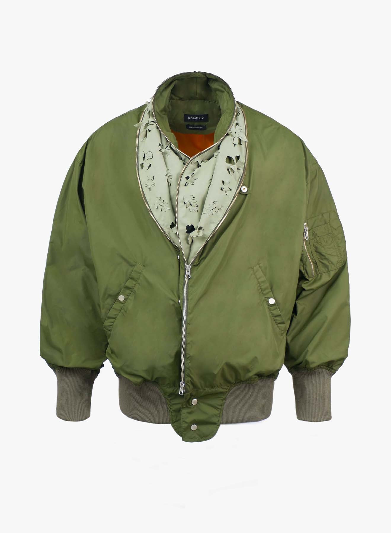 Juntae Kim - Laser-Slashed Bomber Jacket (OC1) product image 2 | TRAB K-Fashion Australia