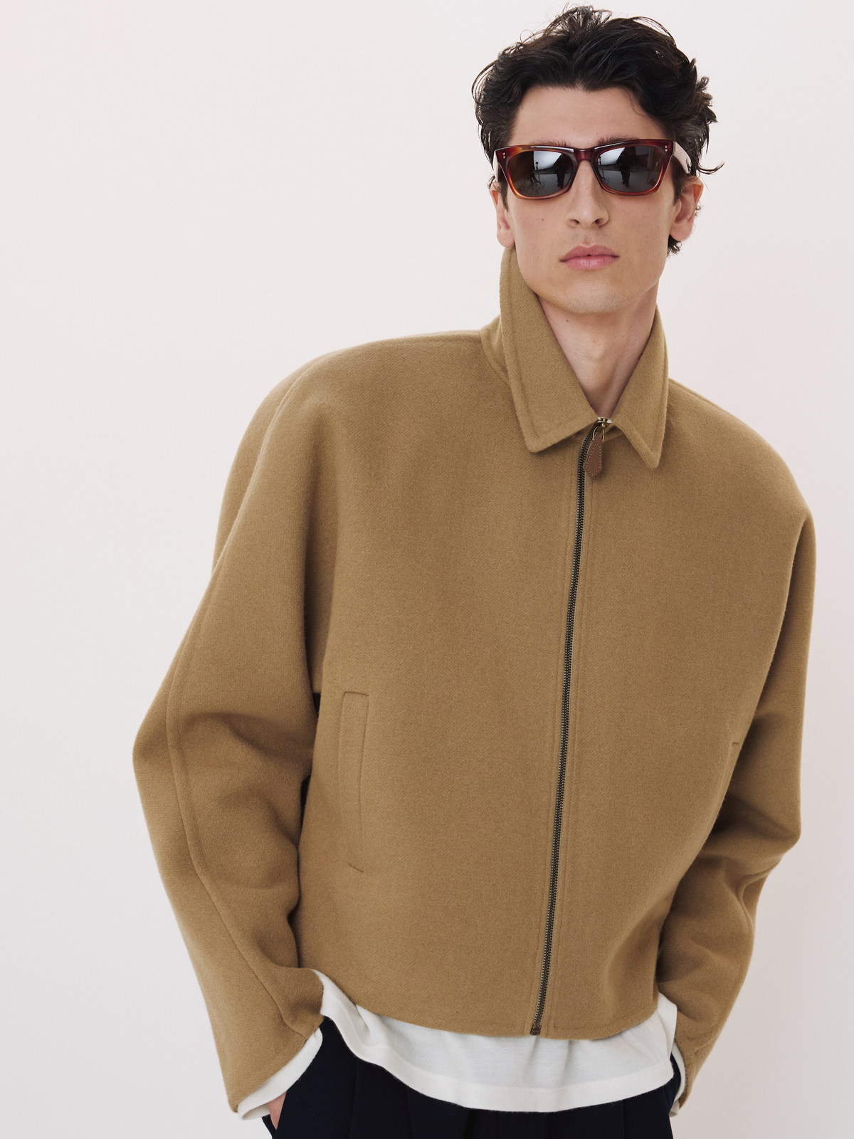 Recto - Handmade Wool Zip Jumper (Camel) product image 1 | TRAB K-Fashion Australia