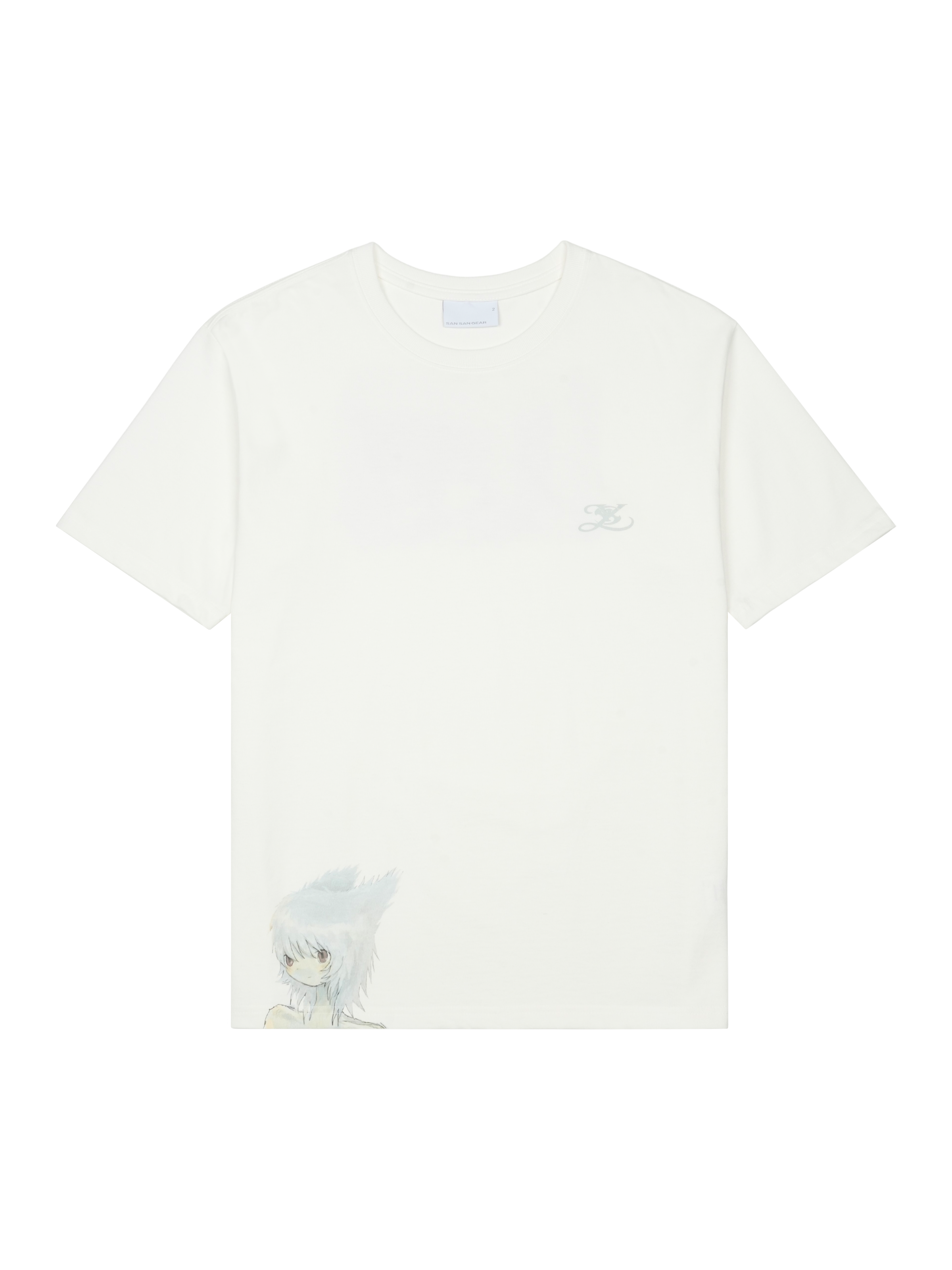 San San Gear - San San X Yuminha Piano T-Shirt (White) product image 1 | TRAB K-Fashion Australia