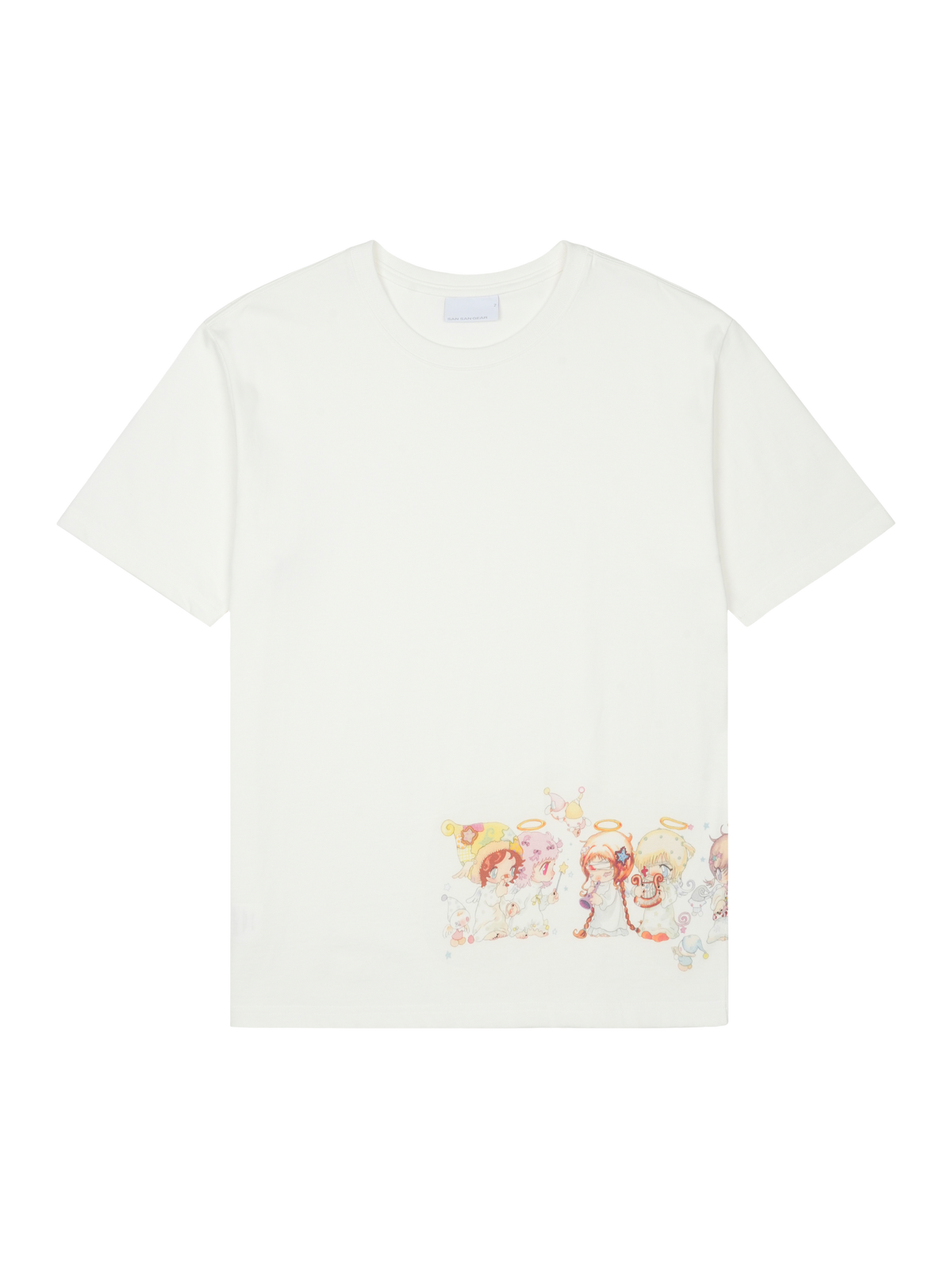 San San Gear - San San X Yuminha Angel T-Shirt (White) product image 1 | TRAB K-Fashion Australia