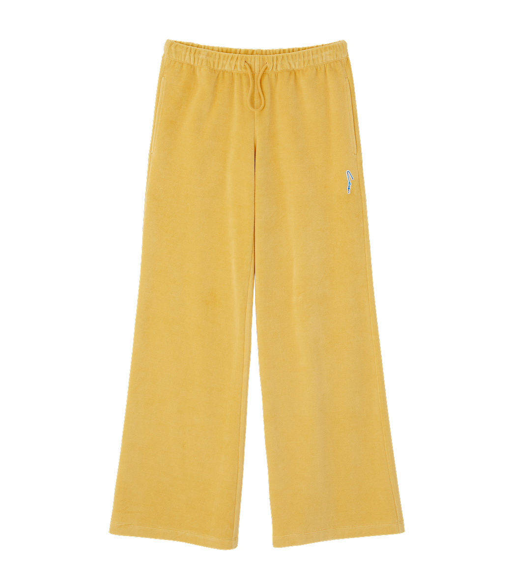 Llege - Velour Low-Rise Training Pants (Yellow) product image 1 | TRAB K-Fashion Australia