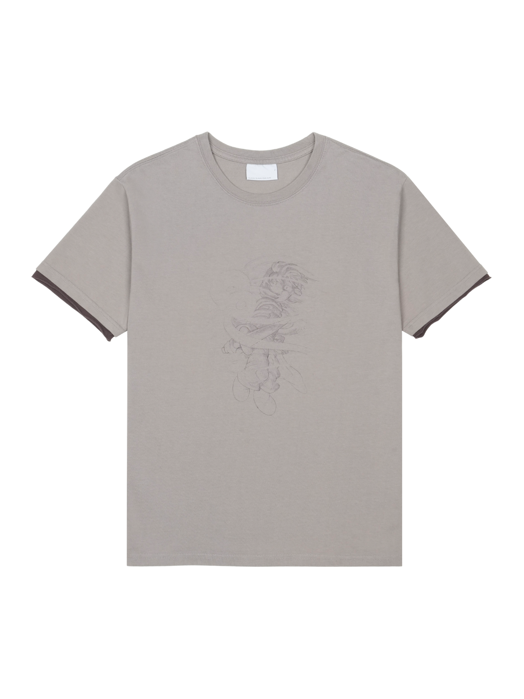 San San Gear - San San X Yuminha Storm T-Shirt (Grey) product image 1 | TRAB K-Fashion Australia