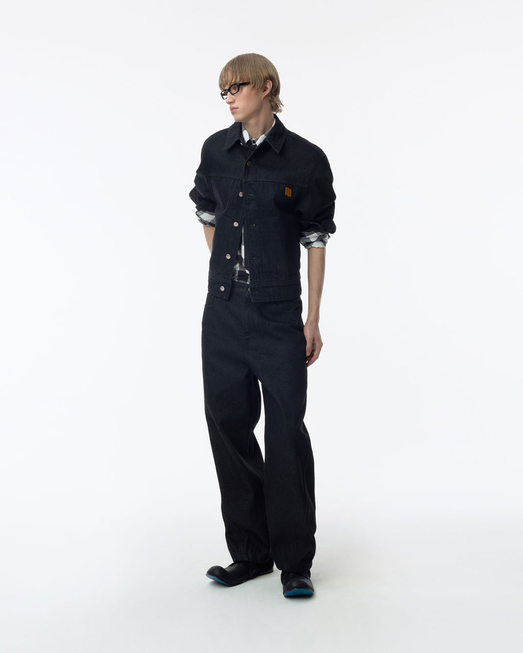 Ader Error - Sig; SV Tag Trucker jacket 01 (Noir) product image 12 | TRAB K-Fashion Australia