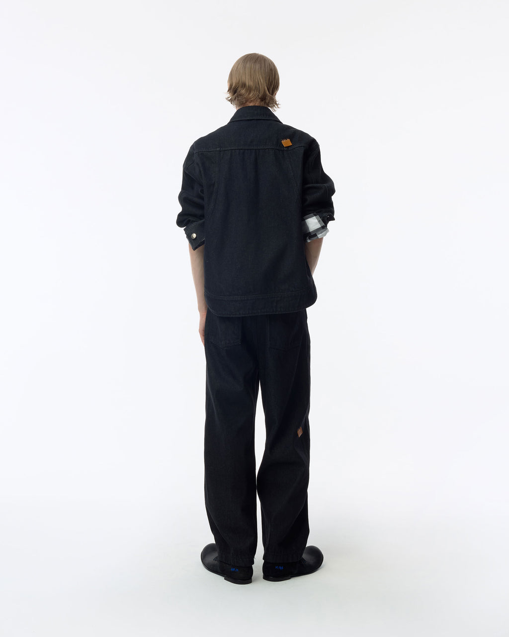 Ader Error - Sig; SV Tag Trucker jacket 01 (Noir) product image 13 | TRAB K-Fashion Australia