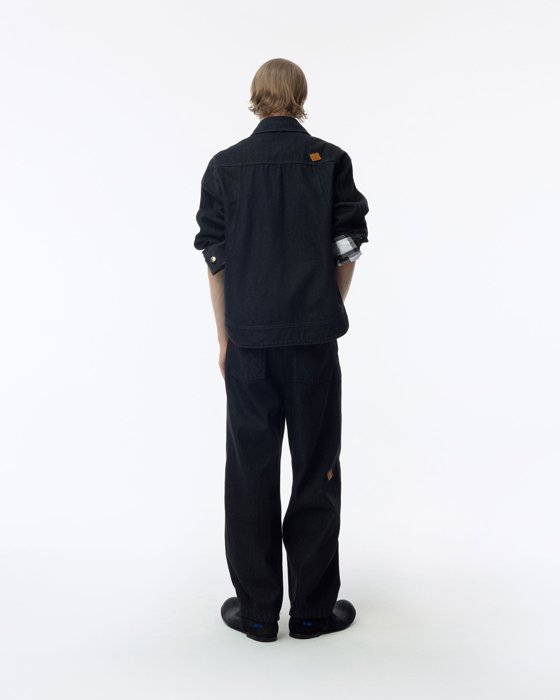 Ader Error - Sig; SV Tag Trucker jacket 01 (Noir) product image 13 | TRAB K-Fashion Australia