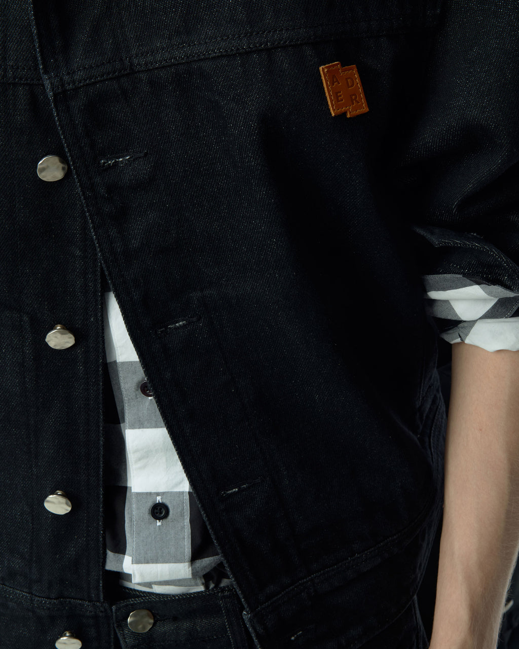 Ader Error - Sig; SV Tag Trucker jacket 01 (Noir) product image 15 | TRAB K-Fashion Australia