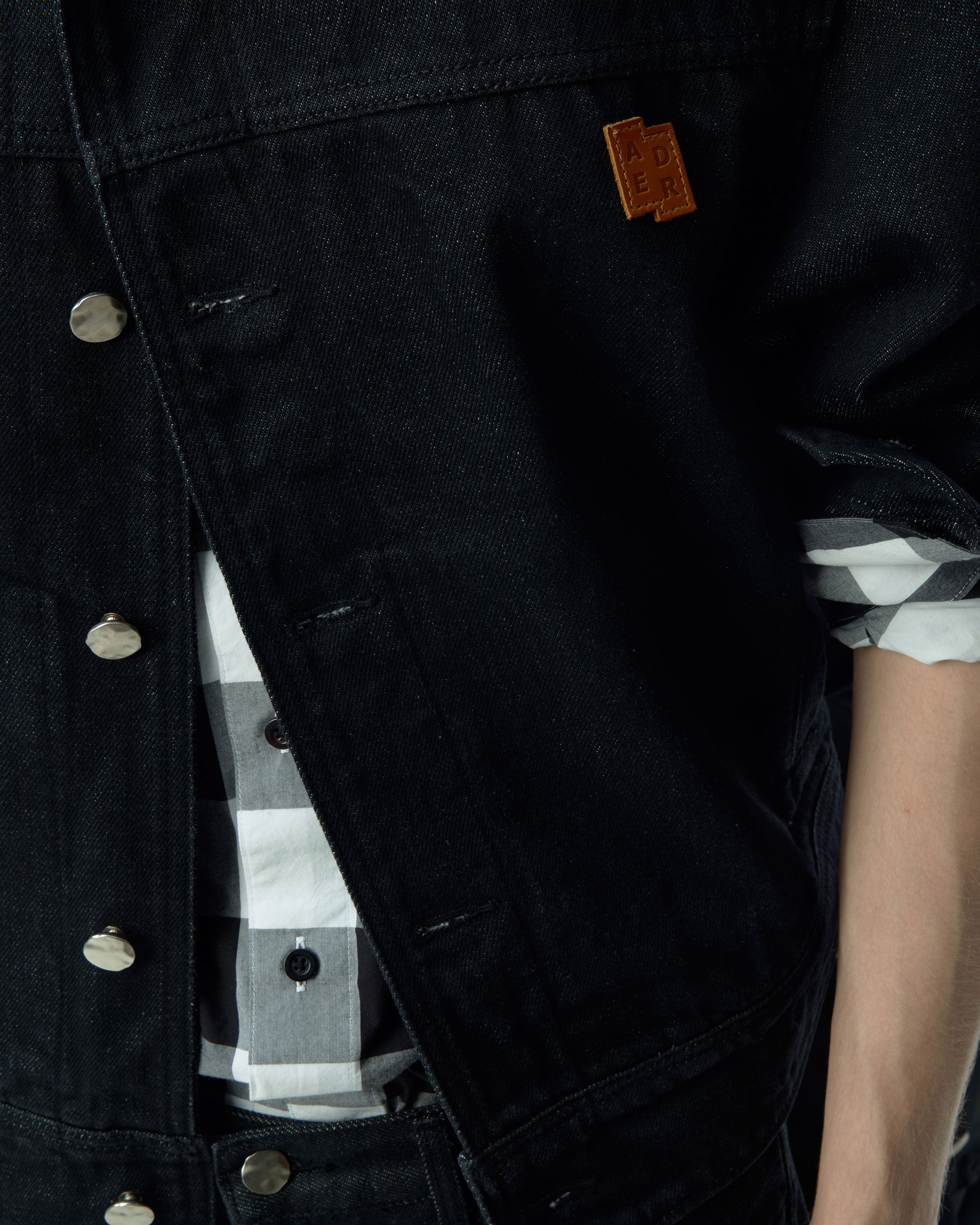 Ader Error - Sig; SV Tag Trucker jacket 01 (Noir) product image 15 | TRAB K-Fashion Australia