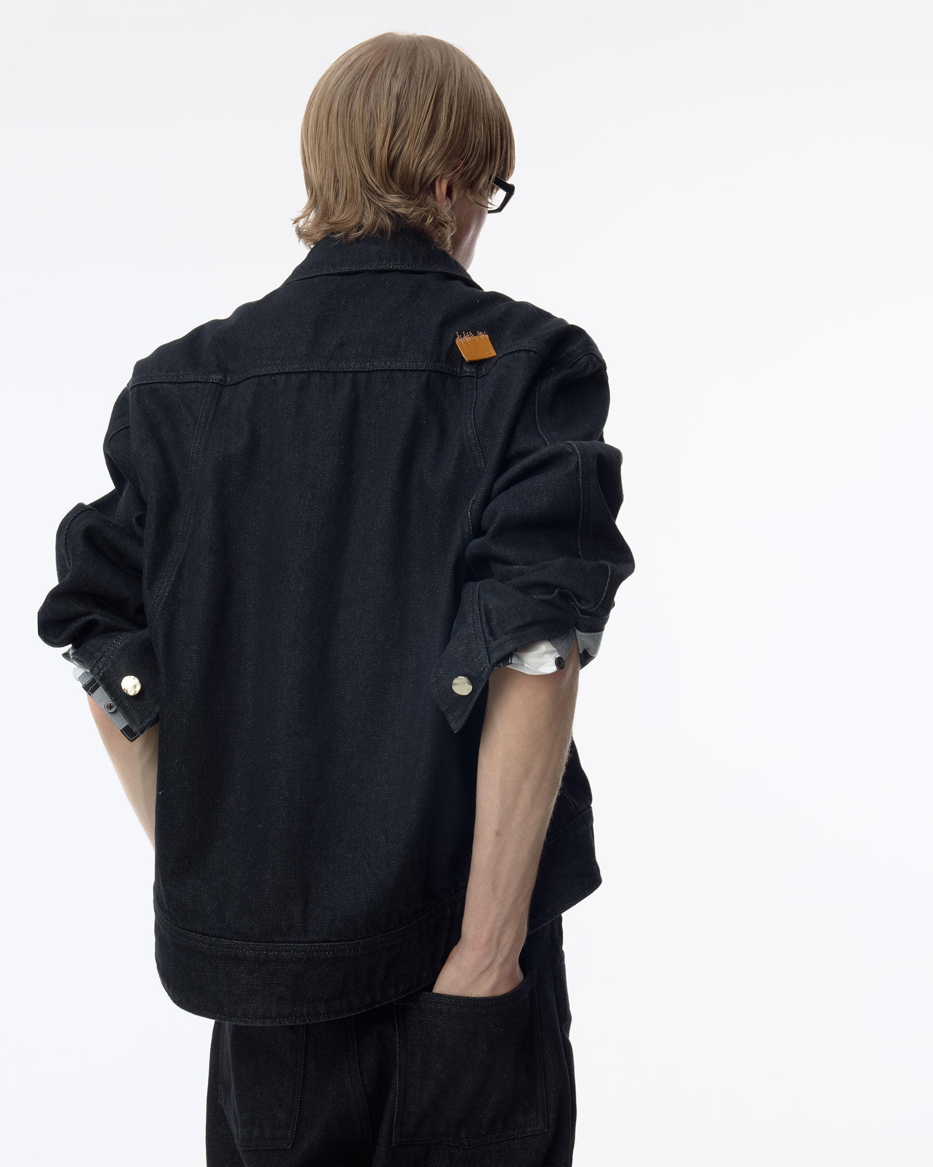 Ader Error - Sig; SV Tag Trucker jacket 01 (Noir) product image 17 | TRAB K-Fashion Australia