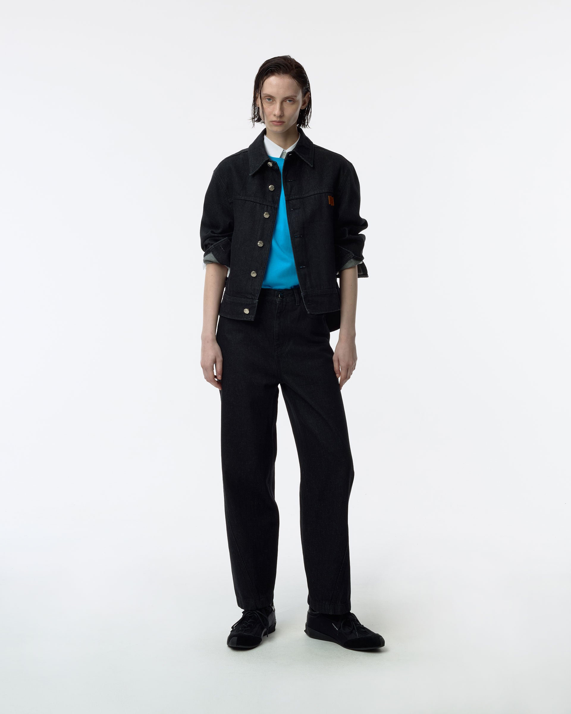 Ader Error - Sig; SV Tag Trucker jacket 01 (Noir) product image 10 | TRAB K-Fashion Australia