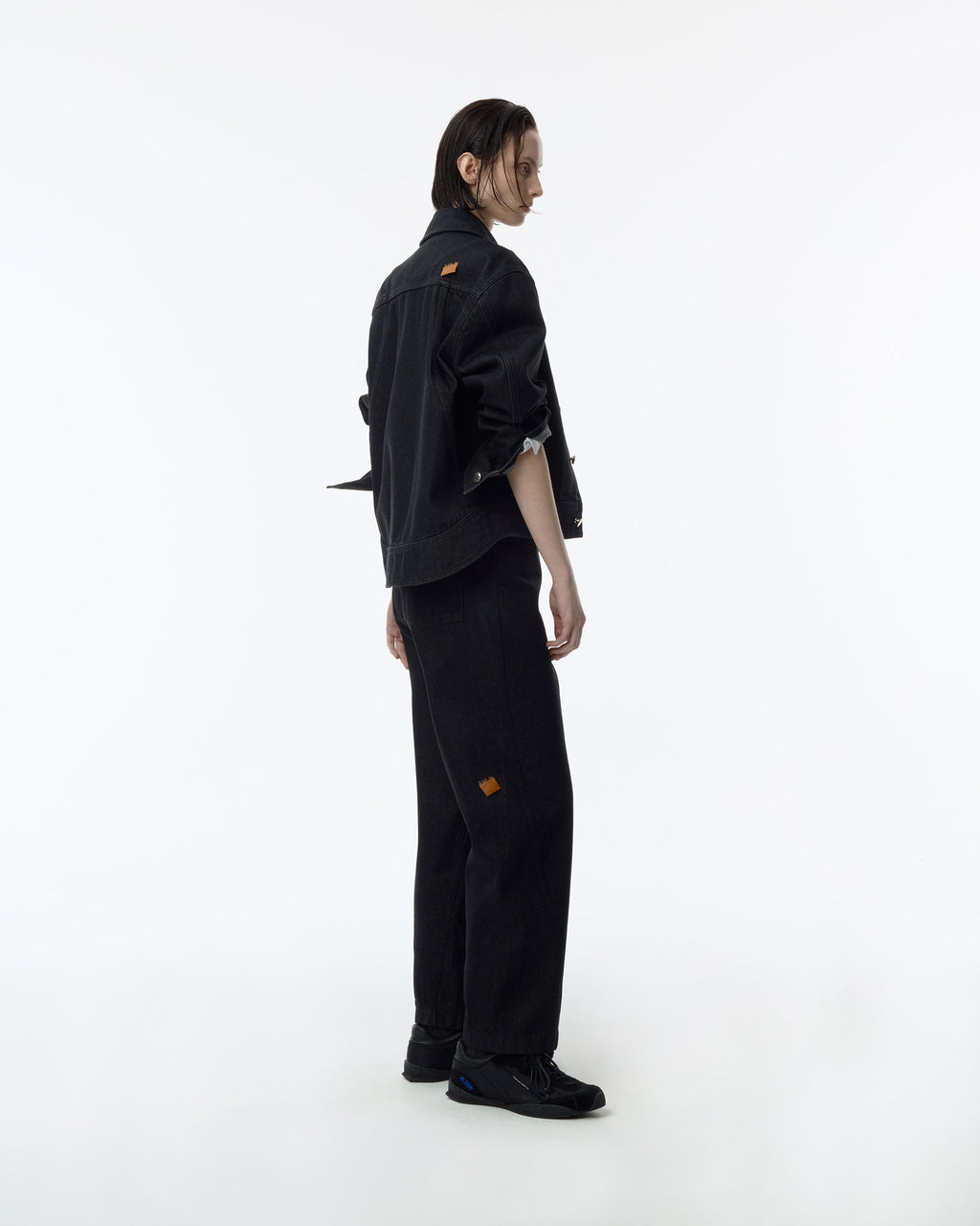 Ader Error - Sig; SV Tag Trucker jacket 01 (Noir) product image 3 | TRAB K-Fashion Australia