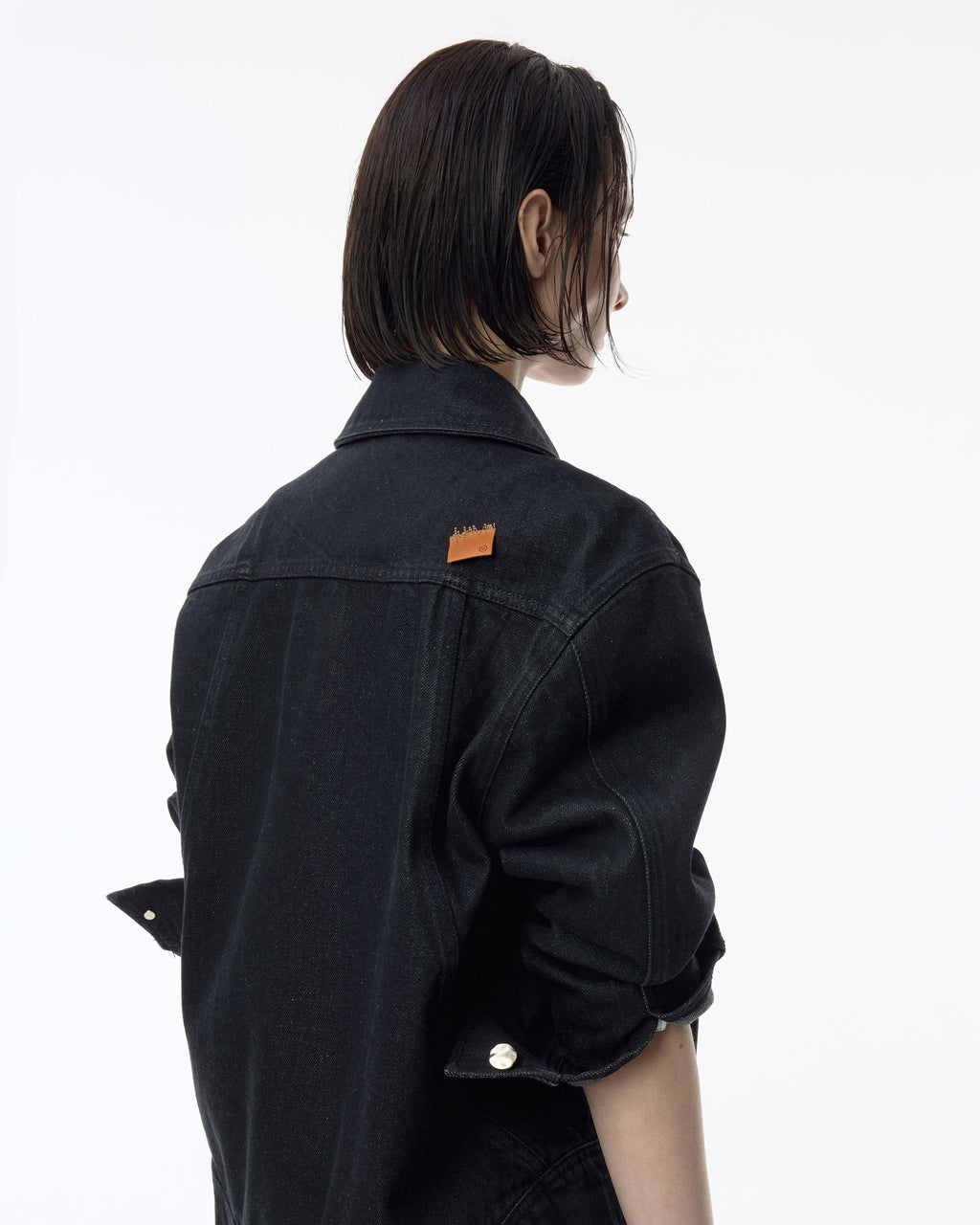 Ader Error - Sig; SV Tag Trucker jacket 01 (Noir) product image 8 | TRAB K-Fashion Australia
