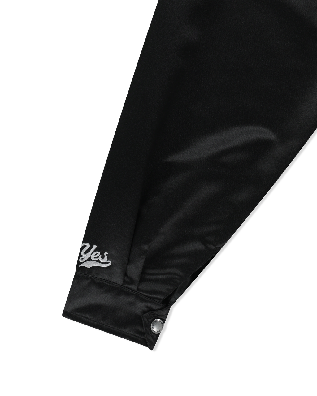 yeseyesee - Chain Stitch Logo Coach Jacket (Black) product image 4 | TRAB K-Fashion Australia