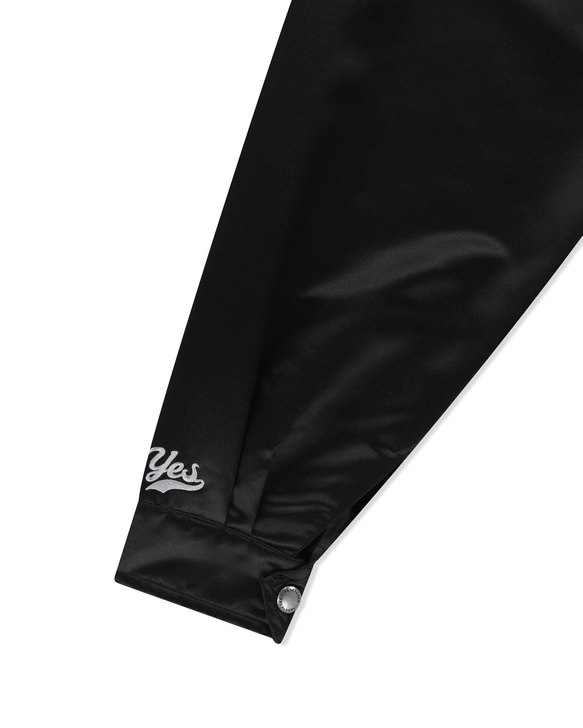 yeseyesee - Chain Stitch Logo Coach Jacket (Black) product image 4 | TRAB K-Fashion Australia