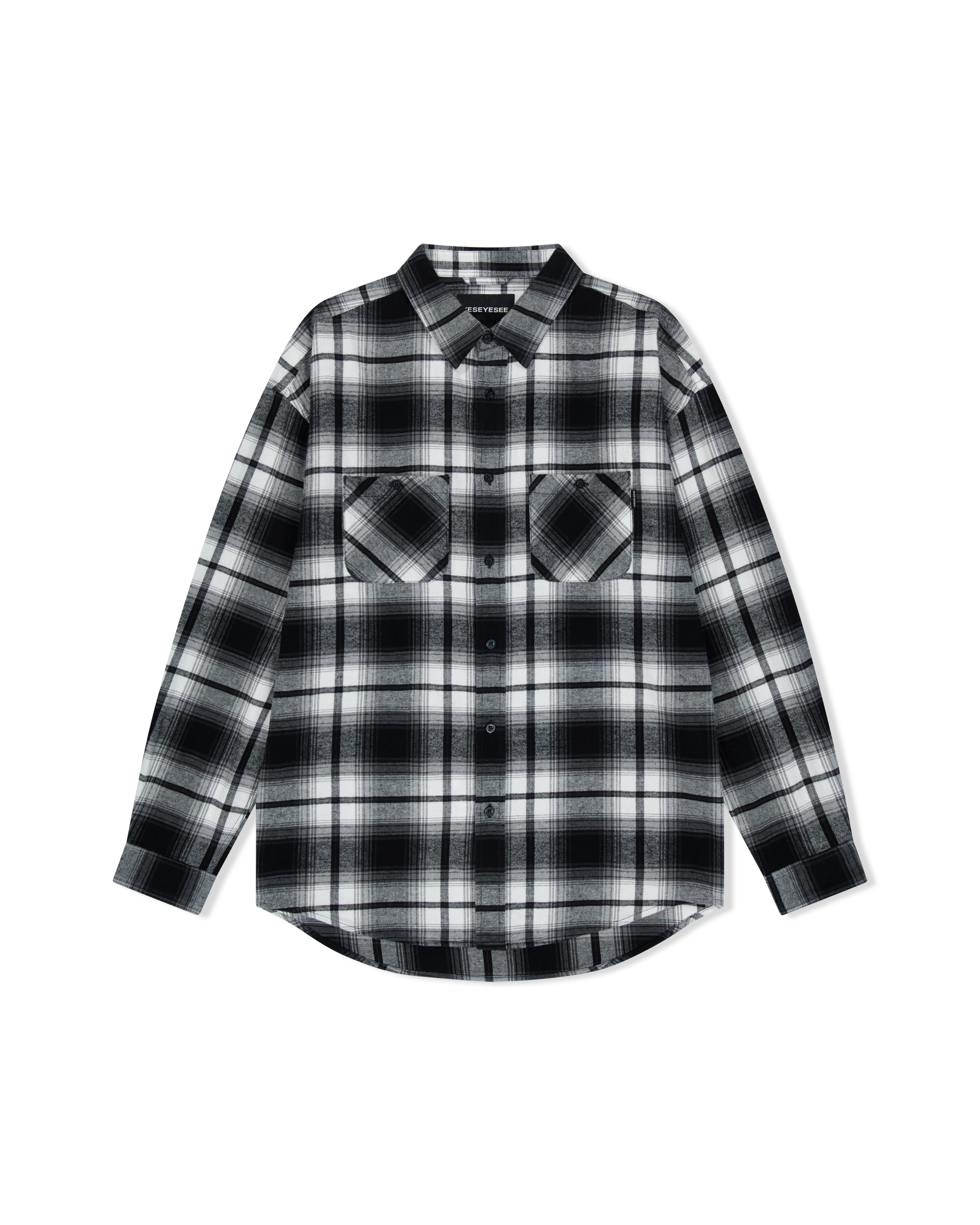 yeseyesee - Flannel Check Shirt (Black) product image 1 | TRAB K-Fashion Australia