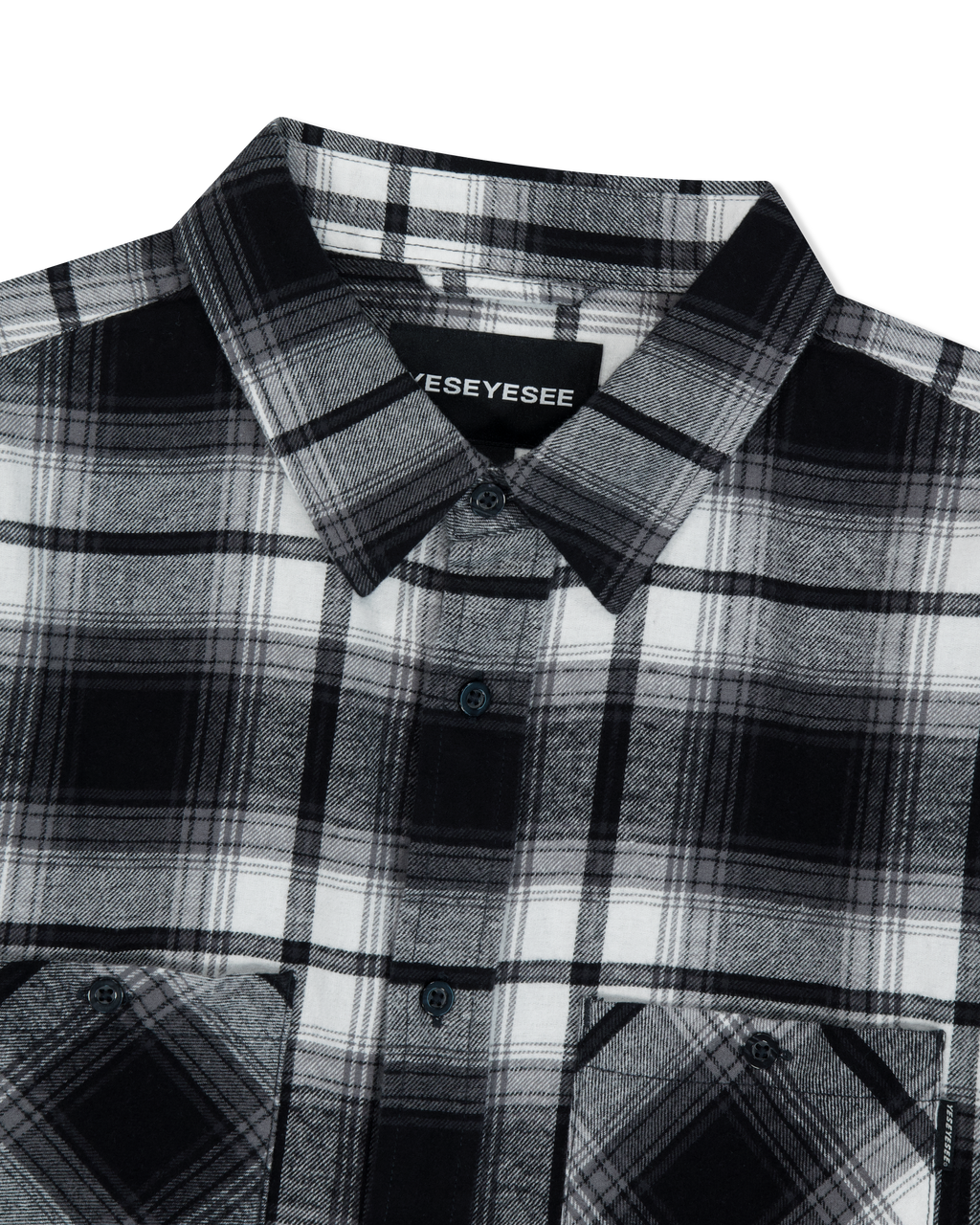yeseyesee - Flannel Check Shirt (Black) product image 3 | TRAB K-Fashion Australia