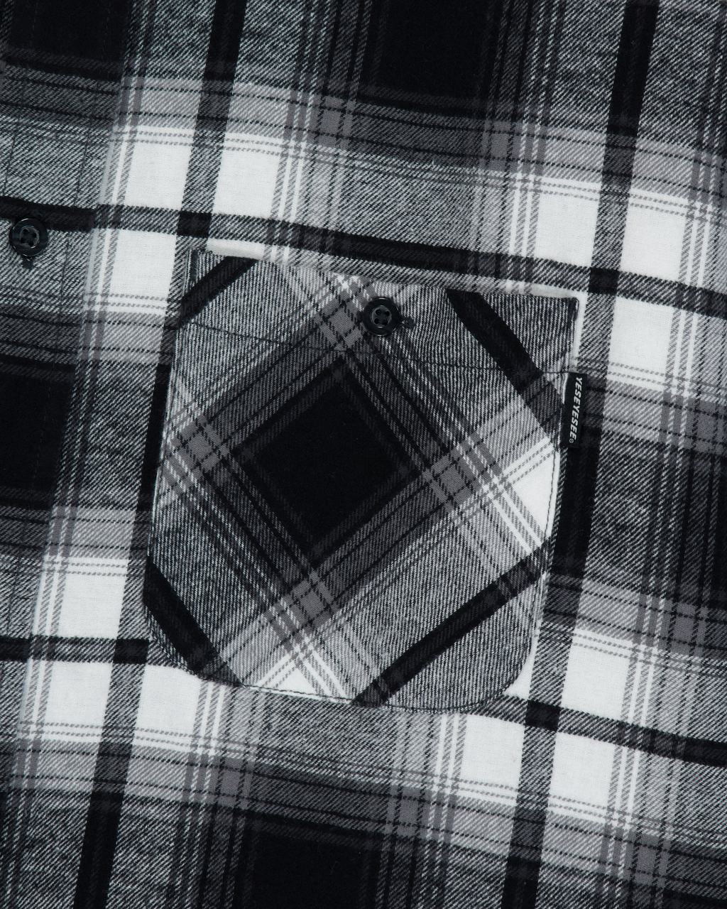 yeseyesee - Flannel Check Shirt (Black) product image 4 | TRAB K-Fashion Australia