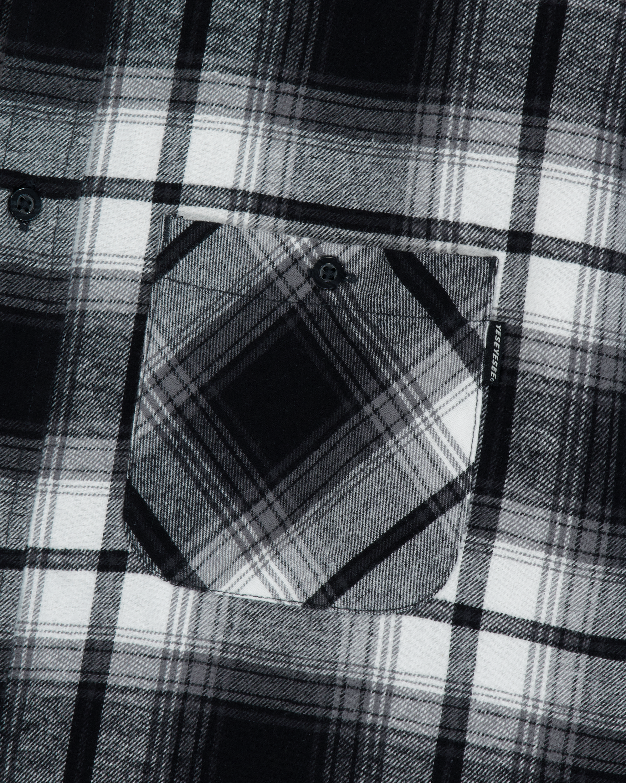 yeseyesee - Flannel Check Shirt (Black) product image 4 | TRAB K-Fashion Australia