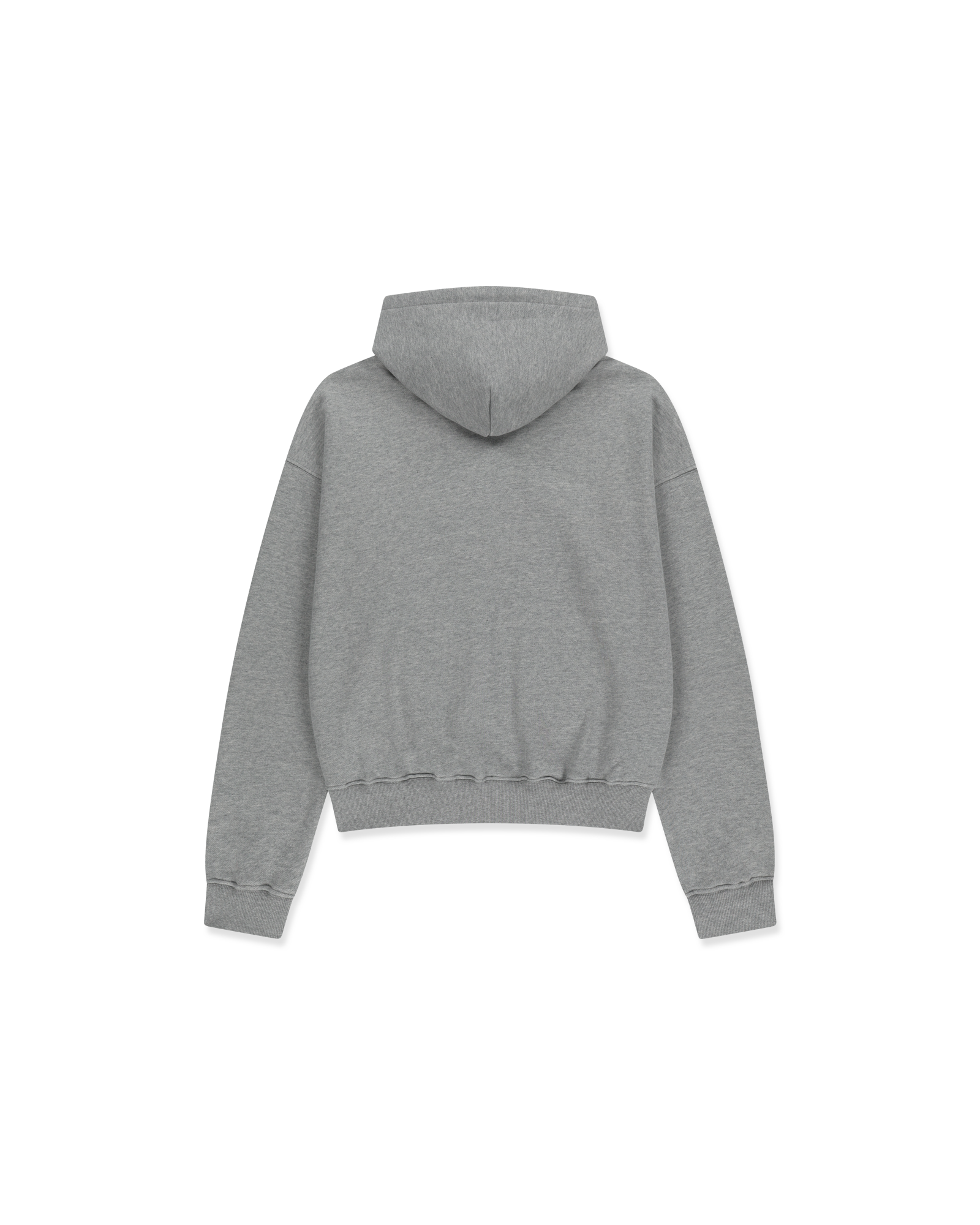 Kimhe Kim - Heart Patch Zip-Up Hoodie (Melange Grey) product image 2 | TRAB K-Fashion Australia