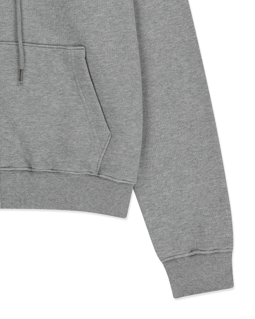 Kimhe Kim - Heart Patch Zip-Up Hoodie (Melange Grey) product image 5 | TRAB K-Fashion Australia