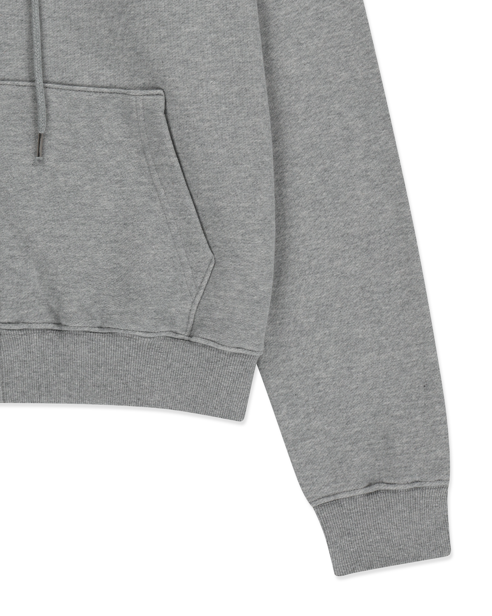 Kimhe Kim - Heart Patch Zip-Up Hoodie (Melange Grey) product image 5 | TRAB K-Fashion Australia
