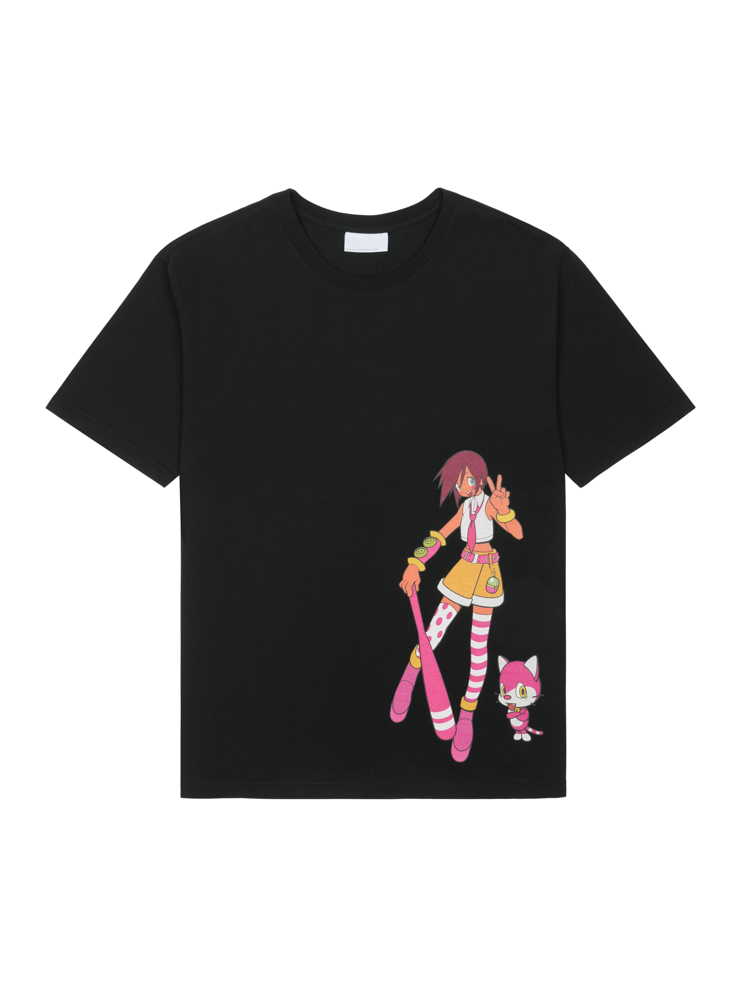 San San Gear - San San X Yuminha Trainer T-Shirt (Black) product image 1 | TRAB K-Fashion Australia