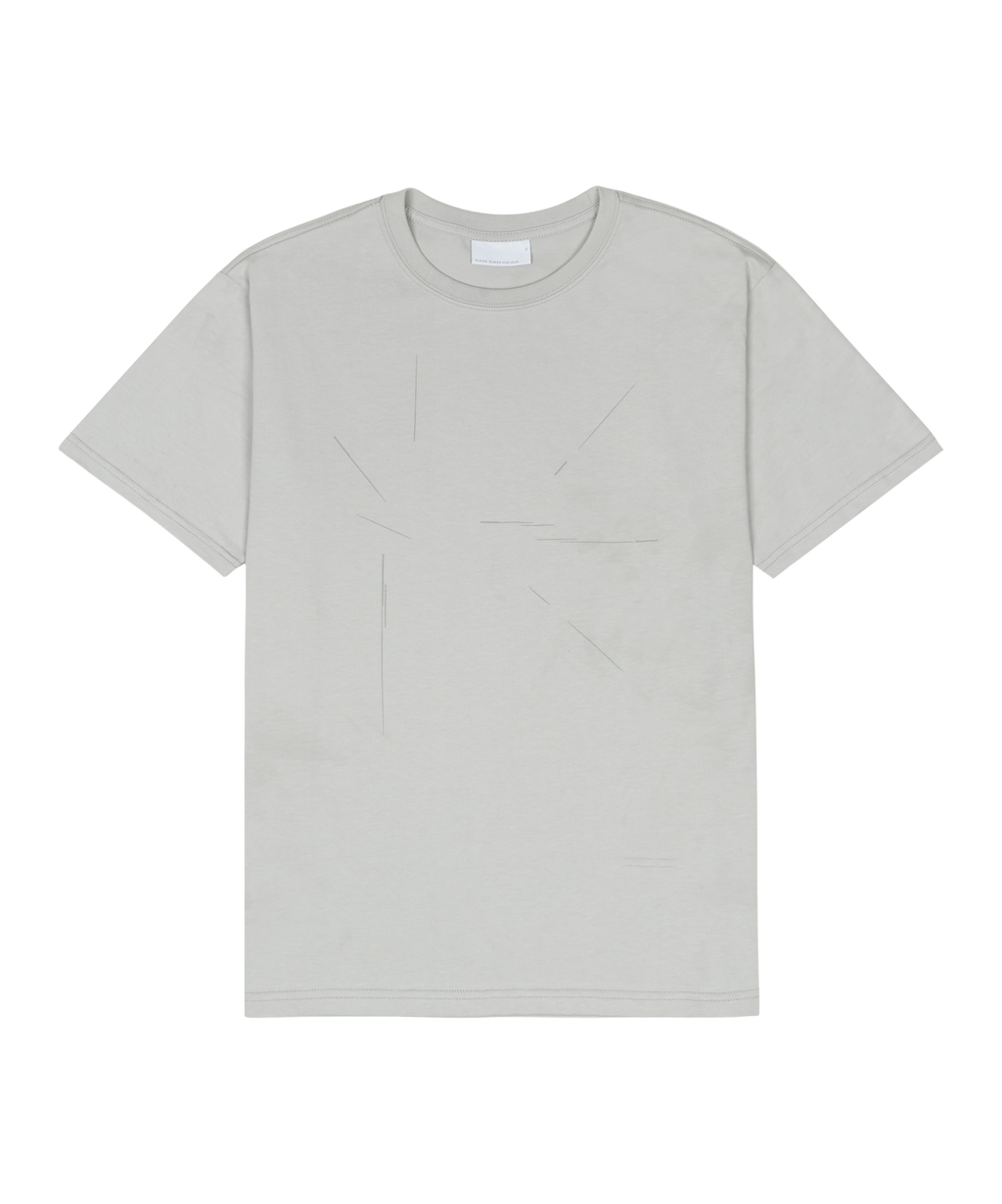 San San Gear - Incision T-Shirt (Light Grey) product image 1 | TRAB K-Fashion Australia