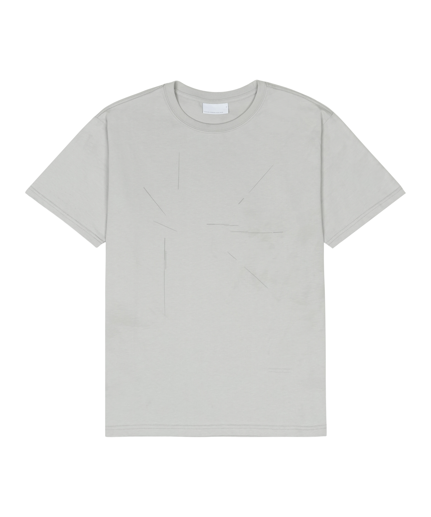 San San Gear - Incision T-Shirt (Light Grey) product image 1 | TRAB K-Fashion Australia