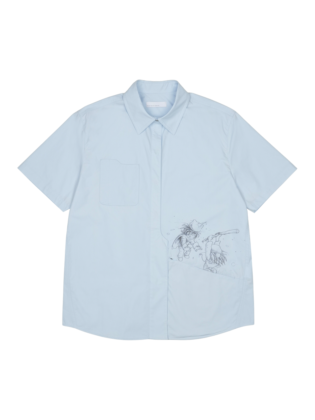 San San Gear - San San X Yuminha Shirt (Sky Blue) product image 1 | TRAB K-Fashion Australia