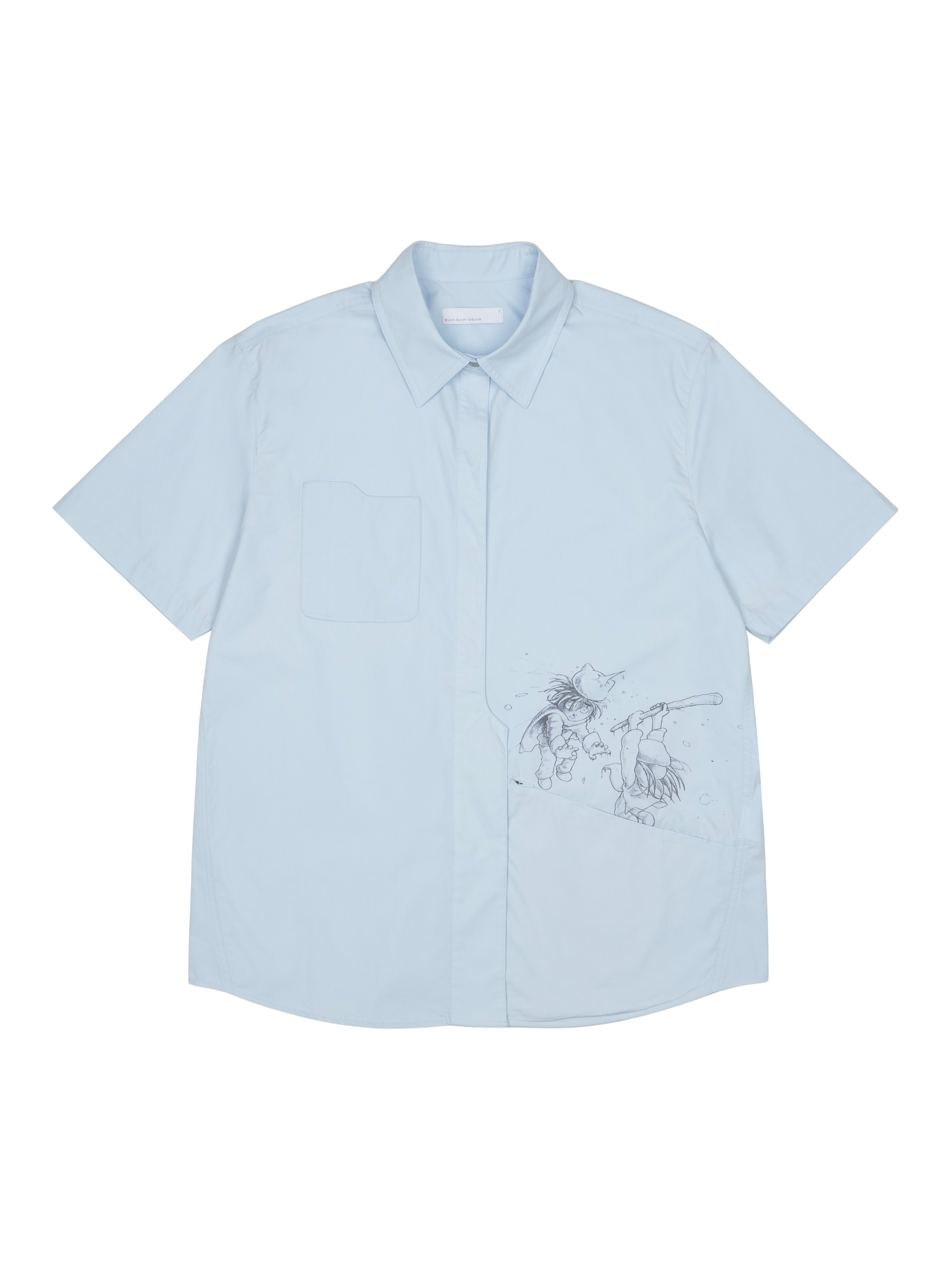 San San Gear - San San X Yuminha Shirt (Sky Blue) product image 1 | TRAB K-Fashion Australia