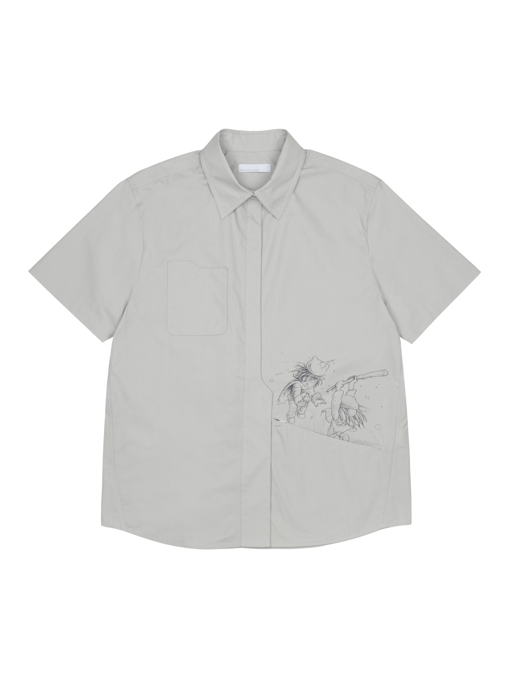 San San Gear - San San X Yuminha Shirt (Light Grey) product image 1 | TRAB K-Fashion Australia