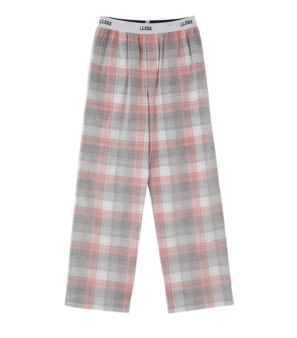 Llege - Faded Check Pajama Pants (Pink) product image 1 | TRAB K-Fashion Australia
